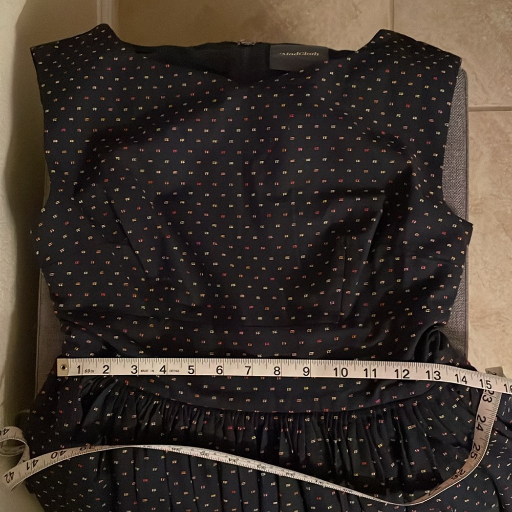 Modcloth Navy Polka Dot Dress - Picture 6 of 6